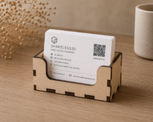 Visitenkartenständer Holz